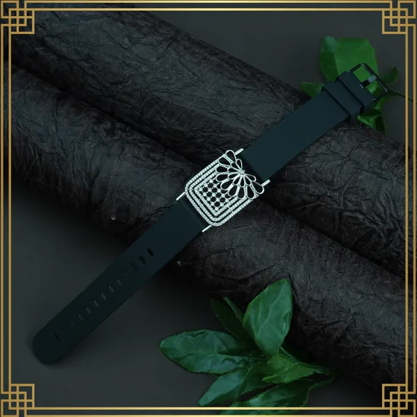 Dark_Green_Wrist_Watch_Style_Rose_Gold_Plated_Bracelet_-_Perfect_Gift_For_Her