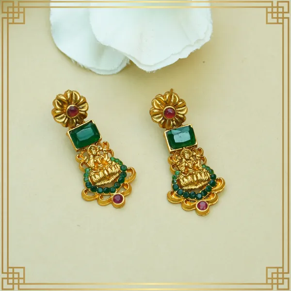 Heirloom_Treasures_Long_Necklace_And_Earrings_Set_|_South_Indian_Jewellery