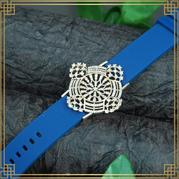 Navy_Blue_Wrist_Watch_Style_Rose_Gold_Plated_Bracelet_-_Perfect_Gift_For_Her