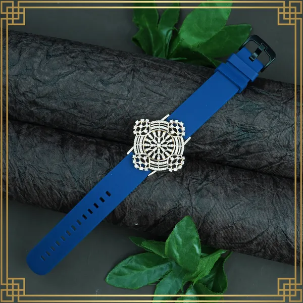 Navy_Blue_Wrist_Watch_Style_Rose_Gold_Plated_Bracelet_-_Perfect_Gift_For_Her