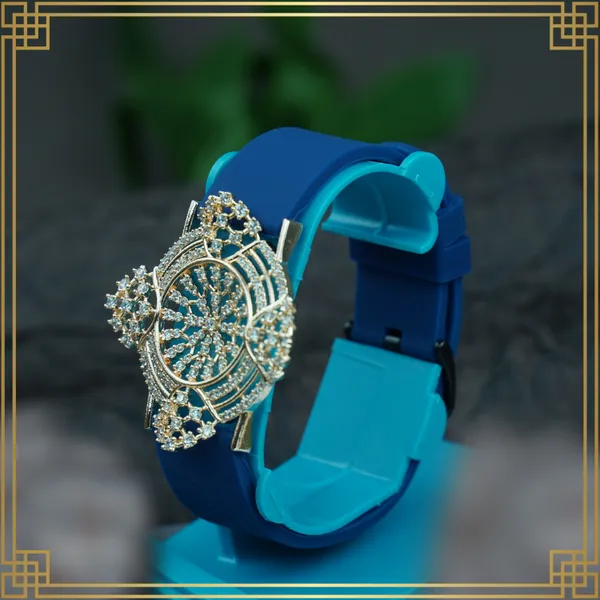 Navy_Blue_Wrist_Watch_Style_Rose_Gold_Plated_Bracelet_-_Perfect_Gift_For_Her