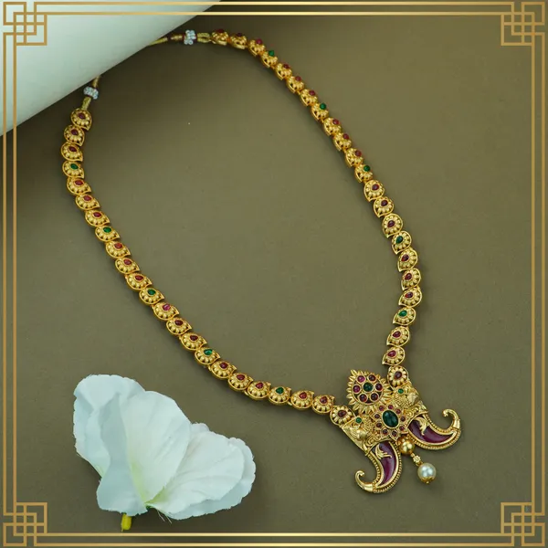 Multicolor_Alloy_Premium_Earring_&_Pendant_Combo_Set|_South_Indian_Jewellery