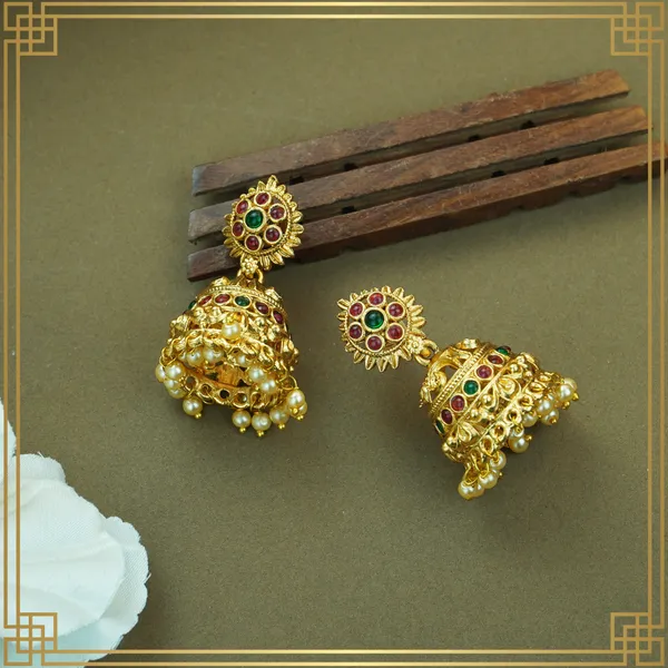 Multicolor_Alloy_Premium_Earring_&_Pendant_Combo_Set|_South_Indian_Jewellery
