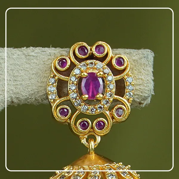 Jyotirvi__Premium_Brass_Jhumka_with_CZ_&_AD_Stonework_|_Divine_Festive_Collection_by_Pinak_Jewel