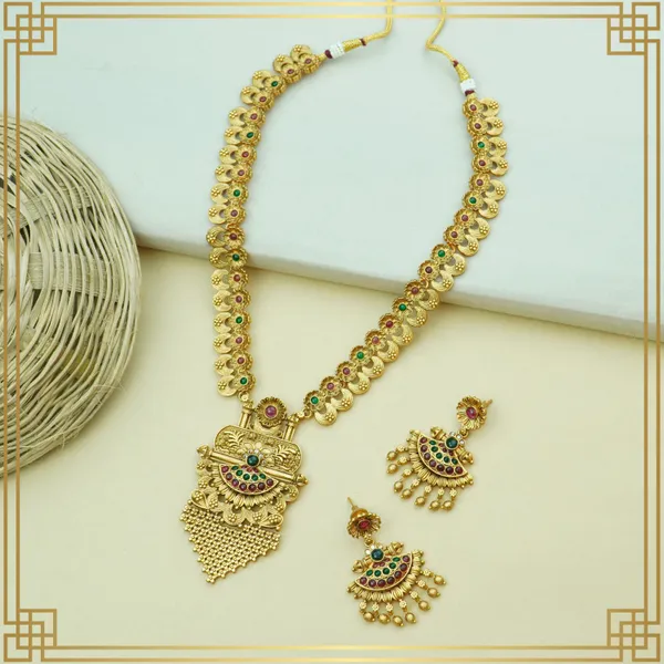 Jewels_Of_Joy_Long_Necklace_And_Earrings_Set_|_South_Indian_Jewellery