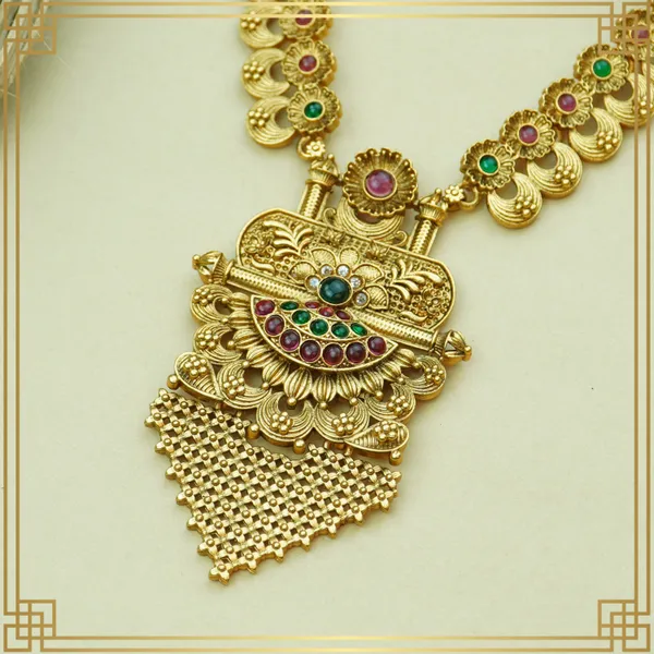 Jewels_Of_Joy_Long_Necklace_And_Earrings_Set_|_South_Indian_Jewellery