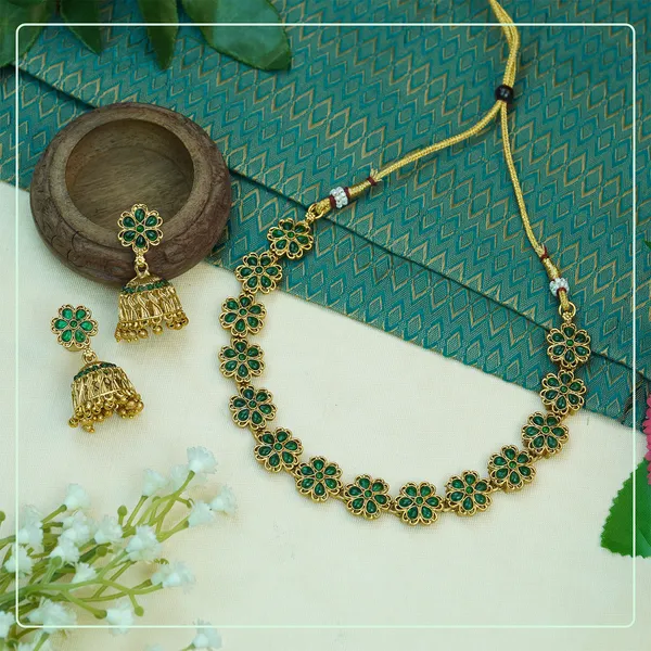 Multicolor_Alloy_Premium_Earring_&_Necklace_Set_|_South_Indian_Jewellery