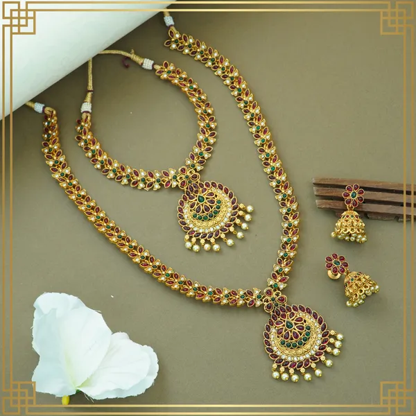 Multicolor_Alloy_Premium_Earring_&_Necklace_Combo_Set_|_South_Indian_Jewellery