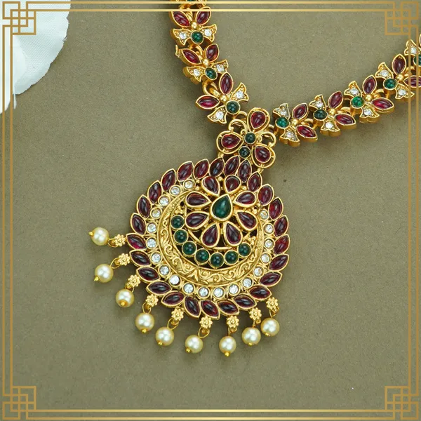 Multicolor_Alloy_Premium_Earring_&_Necklace_Combo_Set_|_South_Indian_Jewellery