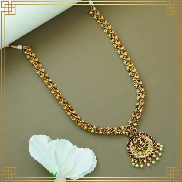 Multicolor_Alloy_Premium_Earring_&_Necklace_Combo_Set_|_South_Indian_Jewellery