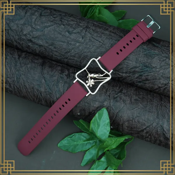 Red_Wrist_Watch_Style_Rose_Gold_Plated_Bracelet_-_Perfect_Gift_For_Her