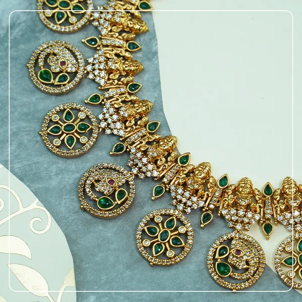 Bridal_Lakshmi_AD_Temple_Necklace_with_Coin_&_Elephant_Design_�_Premium_Brass_Heritage_Jewelry
