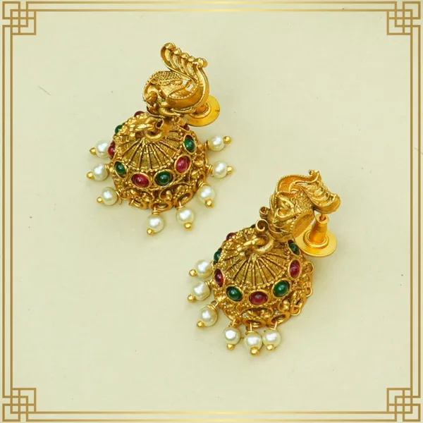 One_Of_A_Kind_Long_Necklace_And_Earrings_Set_|_South_Indian_Jewellery