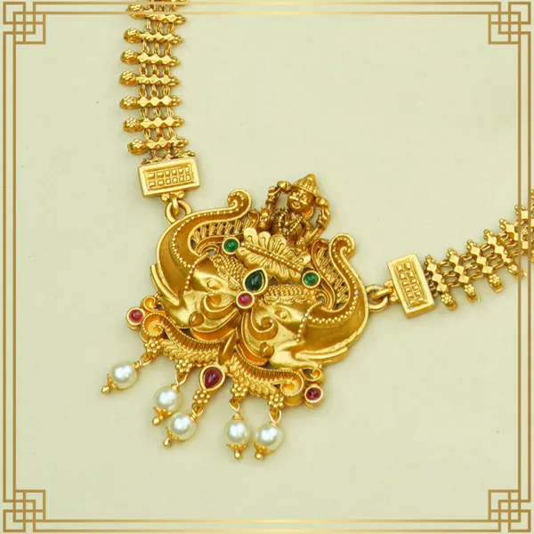 One_Of_A_Kind_Long_Necklace_And_Earrings_Set_|_South_Indian_Jewellery