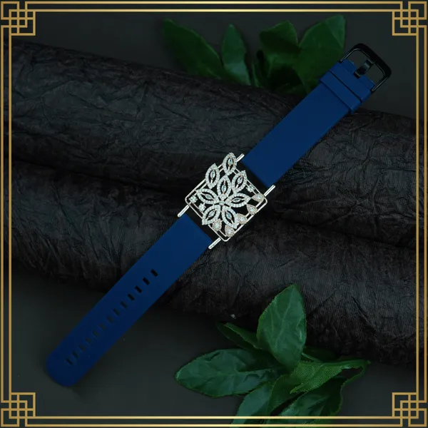 Navy_Blue_Wrist_Watch_Style_Rose_Gold_Plated_Bracelet_-_Perfect_Gift_For_Her