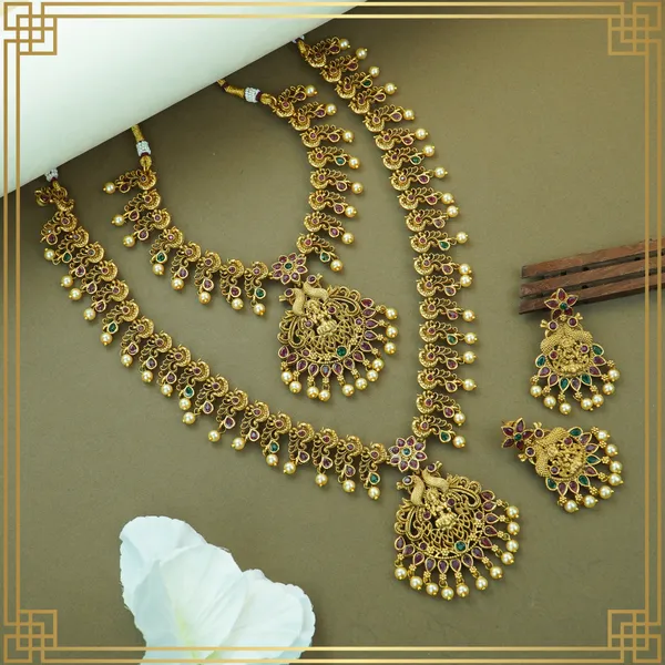 Matte_Finish_Temple_Jewellery_Bridal_Combo_Set_|_South_Indian_Jewellery