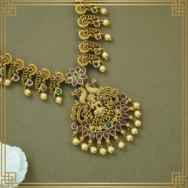 Matte_Finish_Temple_Jewellery_Bridal_Combo_Set_|_South_Indian_Jewellery