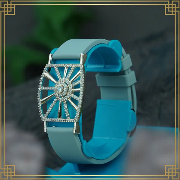 Blue_Wrist_Watch_Style_Rose_Gold_Plated_Bracelet_-_Perfect_Gift_For_Her