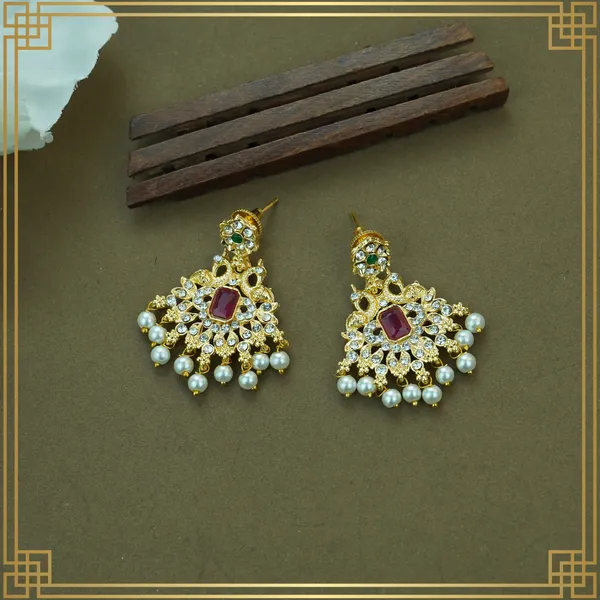 Antique_Gold_Plated_Temple_Jewellery_Peacock_Combo_Set_|_South_Indian_Jewellery