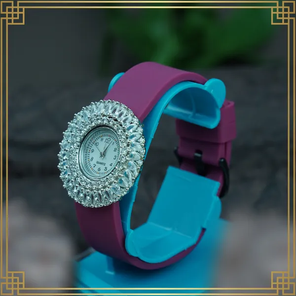 Red_Women'S_Dial_Analog_Round_Watch