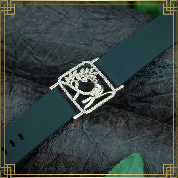 Dark_Green_Wrist_Watch_Style_Rose_Gold_Plated_Bracelet_-_Perfect_Gift_For_Her