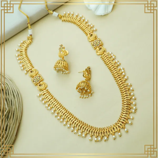 The_Sage_Soul_Long_Necklace_And_Earrings_Set_|_South_Indian_Jewellery