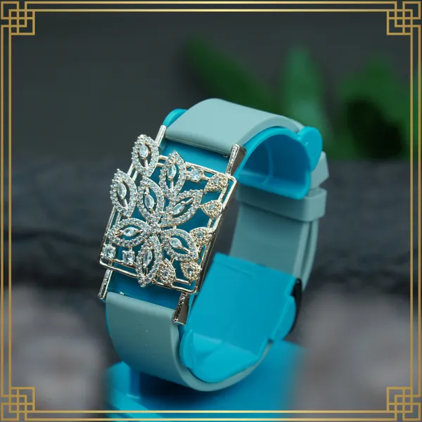 Blue_Wrist_Watch_Style_Rose_Gold_Plated_Bracelet_-_Perfect_Gift_For_Her
