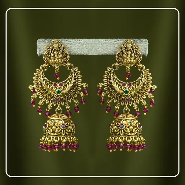 Janisha__Lakshmi_&_Floral_Jhumki_with_White_Pearls_|_Divine_Festive_Collection_by_Pinak_Jewel