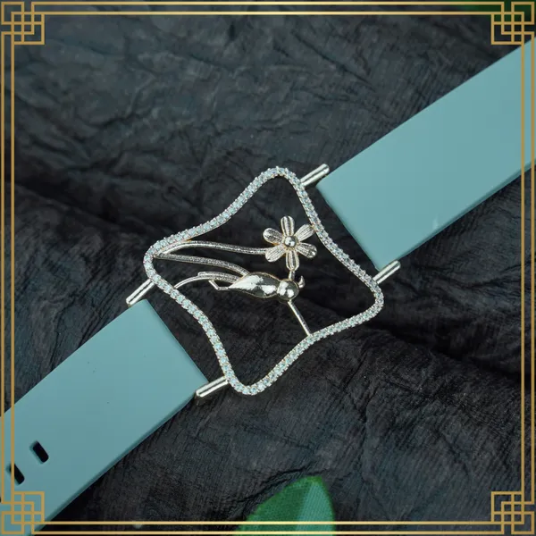 Blue_Wrist_Watch_Style_Rose_Gold_Plated_Bracelet_-_Perfect_Gift_For_Her