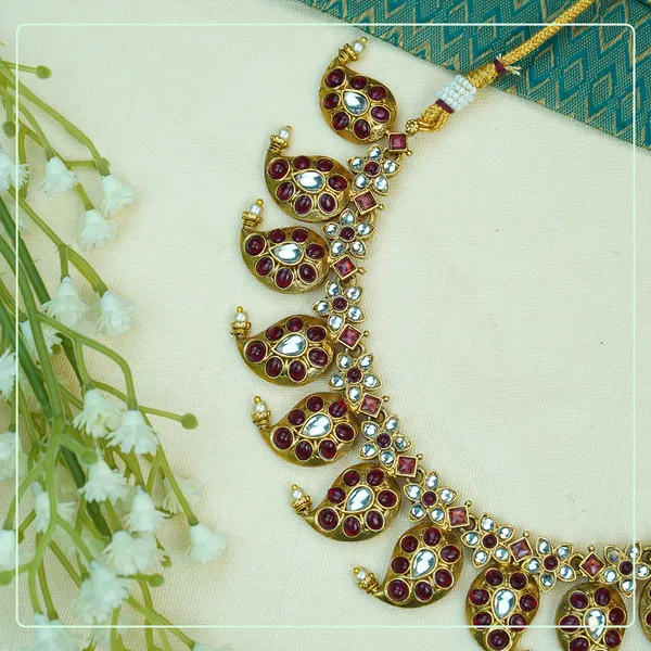 Multicolor_Alloy_Premium_Earring_&_Necklace_Set_|_South_Indian_Jewellery