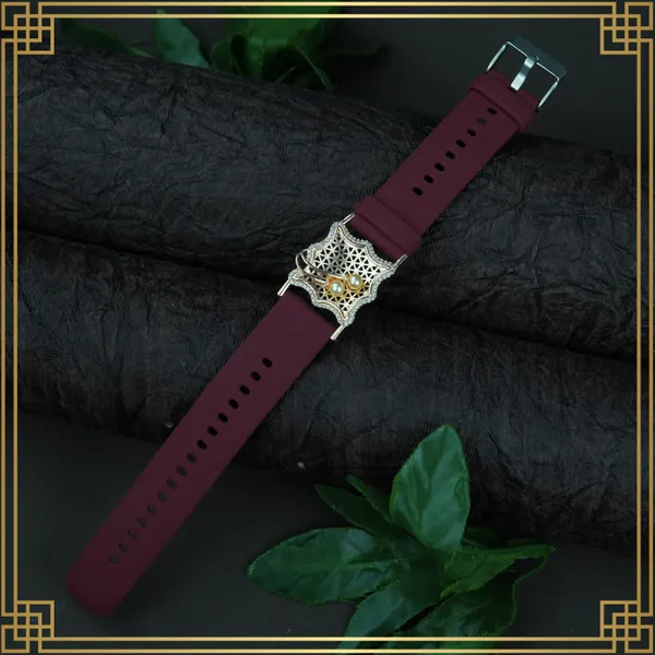 Red_Wrist_Watch_Style_Rose_Gold_Plated_Bracelet_-_Perfect_Gift_For_Her