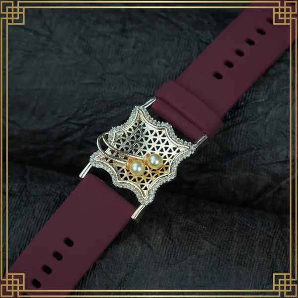 Red_Wrist_Watch_Style_Rose_Gold_Plated_Bracelet_-_Perfect_Gift_For_Her