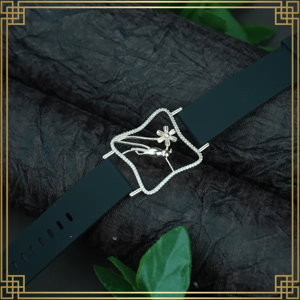 Dark_Green_Wrist_Watch_Style_Rose_Gold_Plated_Bracelet_-_Perfect_Gift_For_Her
