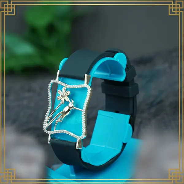 Dark_Green_Wrist_Watch_Style_Rose_Gold_Plated_Bracelet_-_Perfect_Gift_For_Her