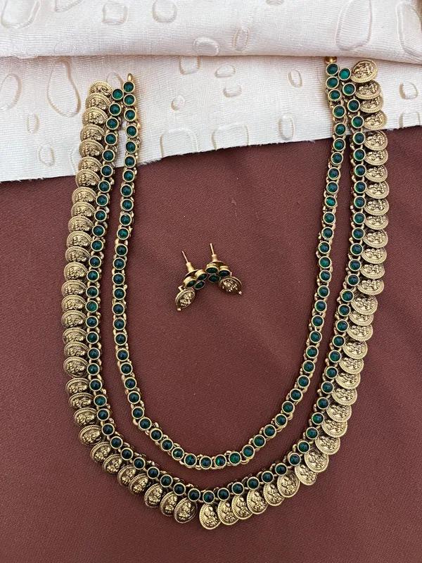 Green_Alloy_Premium_Long_Necklace_and_Earrings_Set_|_South_Indian_Jewellery
