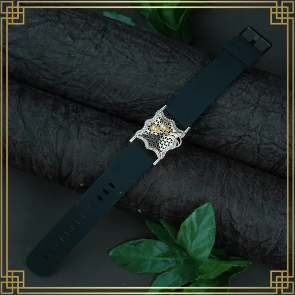 Dark_Green_Wrist_Watch_Style_Rose_Gold_Plated_Bracelet_-_Perfect_Gift_For_Her