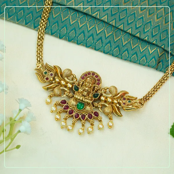 Multicolor_Alloy_Premium_Earring_&_Necklace_Set_|_South_Indian_Jewellery