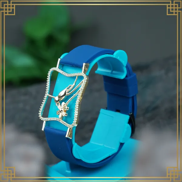 Navy_Blue_Wrist_Watch_Style_Rose_Gold_Plated_Bracelet_-_Perfect_Gift_For_Her