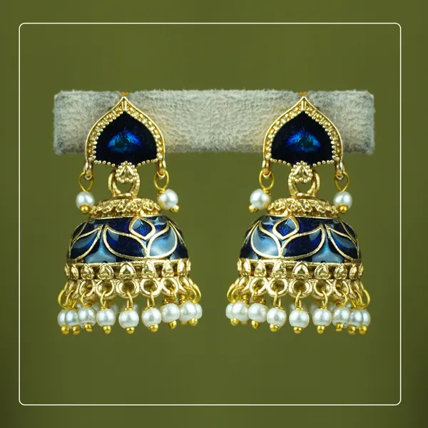 Jivika_Jhumka_|_Palakka_Design_Temple_Jewellery