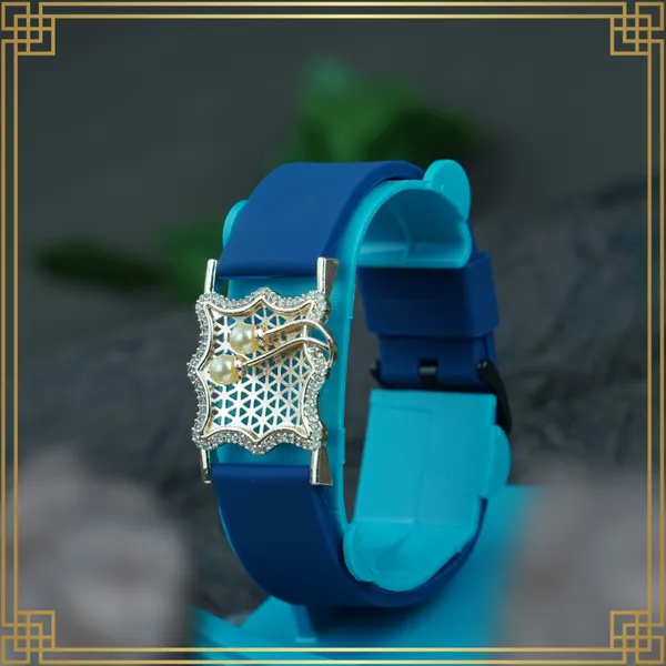 Navy_Blue_Wrist_Watch_Style_Rose_Gold_Plated_Bracelet_-_Perfect_Gift_For_Her
