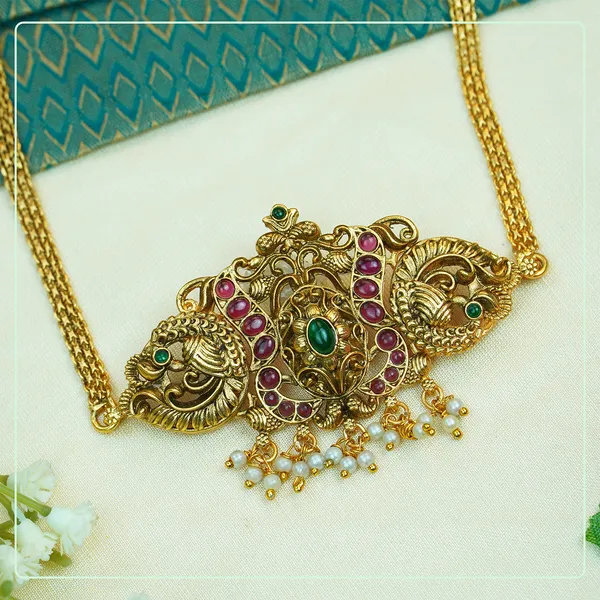 Multicolor_Alloy_Premium_Earring_&_Necklace_Set_|_South_Indian_Jewellery