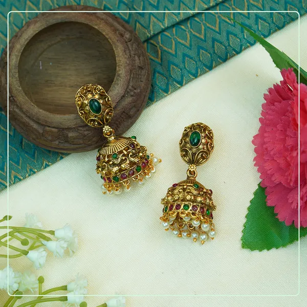 Multicolor_Alloy_Premium_Earring_&_Necklace_Set_|_South_Indian_Jewellery
