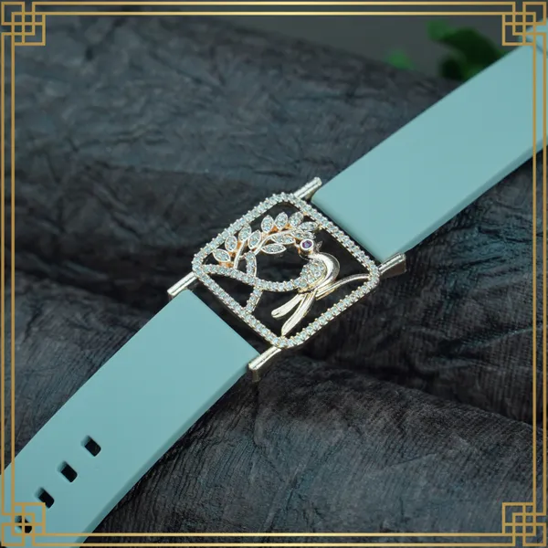 Blue_Wrist_Watch_Style_Rose_Gold_Plated_Bracelet_-_Perfect_Gift_For_Her
