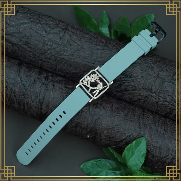 Blue_Wrist_Watch_Style_Rose_Gold_Plated_Bracelet_-_Perfect_Gift_For_Her