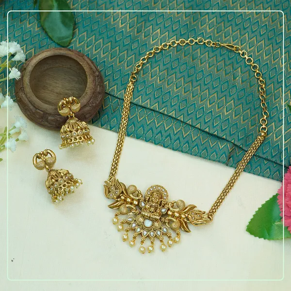 Multicolor_Alloy_Premium_Earring_&_Necklace_Set_|_South_Indian_Jewellery