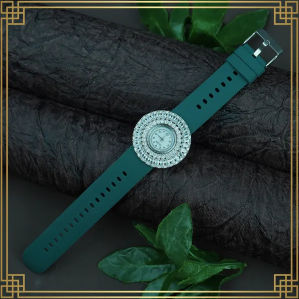 Olive_Green_Women'S_Dial_Analog_Round_Watch