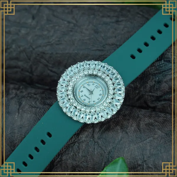 Olive_Green_Women'S_Dial_Analog_Round_Watch