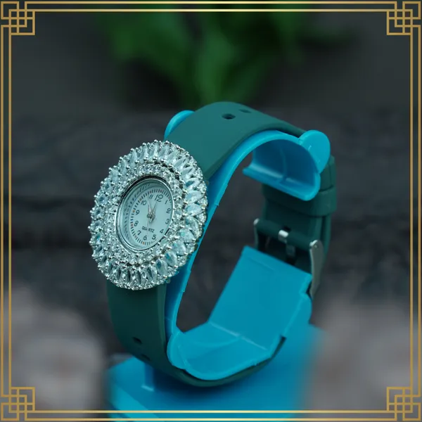 Olive_Green_Women'S_Dial_Analog_Round_Watch