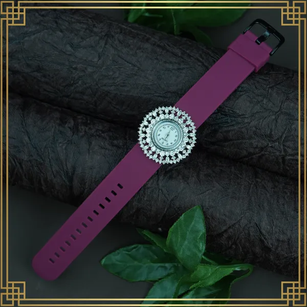 Red_Women'S_Dial_Analog_Round_Watch