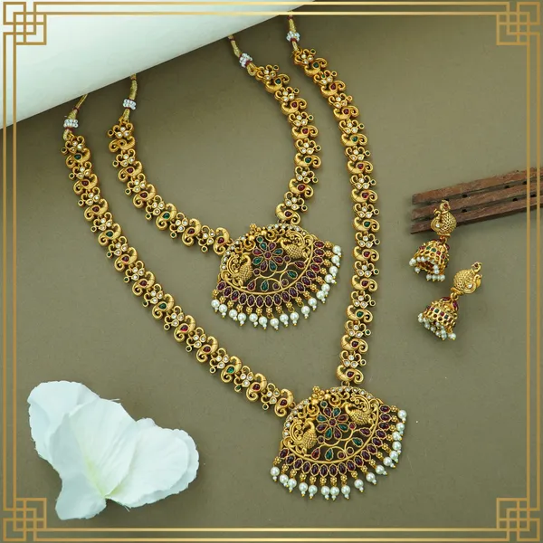 Multicolor_Alloy_Premium_Earring_&_Necklace_Combo_Set_|_South_Indian_Jewellery
